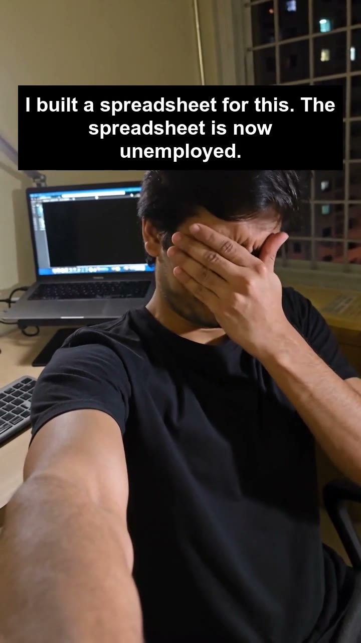 I built a spreadsheet for this. The spreadsheet is now unemployed.