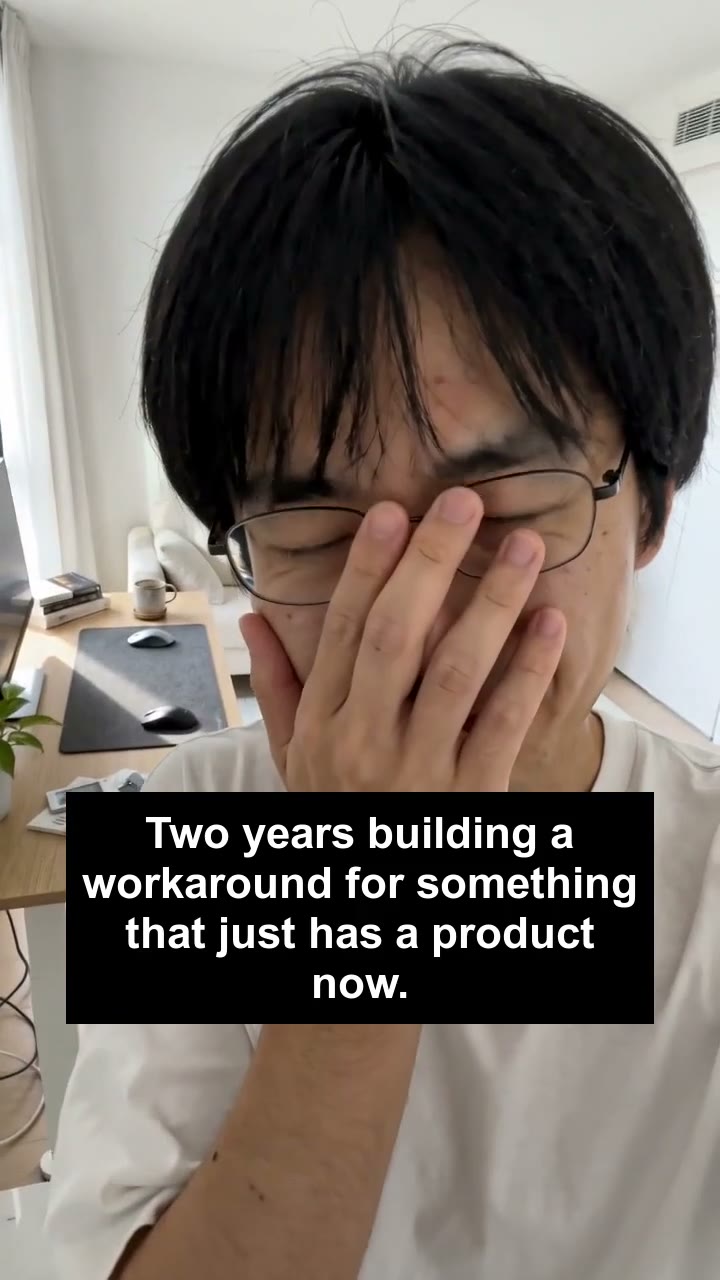 Two years building a workaround for something that just has a product now.